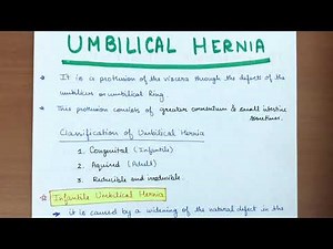 Umbilical hernia - abdominal surgery
