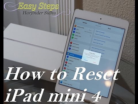 How to Reset iPad mini 4 | Factory Setting | Original Setting
