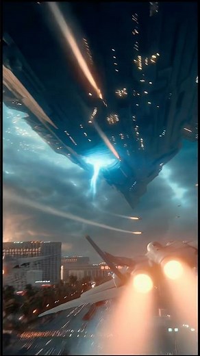 Fighter Jets vs MASSIVE Alien Warship Above Chinese City — Unreal Battle! #aivideo #3iatlas