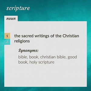 Scripture | meaning of Scripture