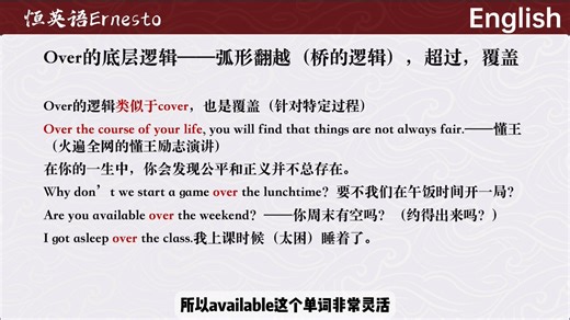 009.9.【介词专题】Over的逻辑——全覆盖&战胜&关于 高级合成词