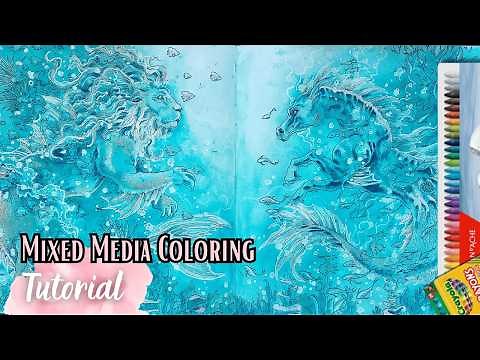 🔥 Mastering Coloring with Crayons – Easy & Stunning Results! 🎨✨ (Part 1) #adultcoloring #neocolorii