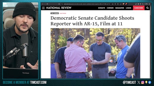 Democrat Accidentally SHOOTS REPORTER, Brought Rifles To Pistol Range And FIRED ON STEEL I Timcast News | Tim Pool