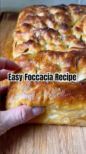 The Easiest Focaccia You’ll Ever Make #homemadebread