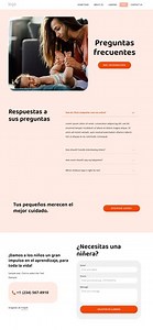 Preguntas frecuentes sobre el servicio de niñera - Plantilla HTML por Nicepage