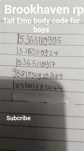 roblox brookhaven rp tall emo boys body code