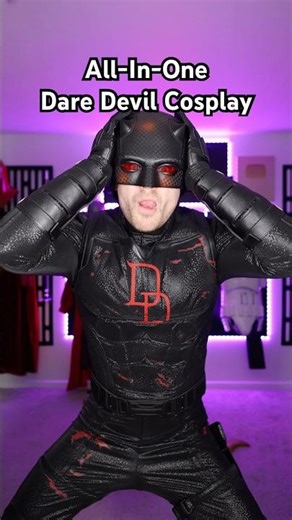 The New All-In-One Dare Devil Cosplay #daredevil #marvel #shorts