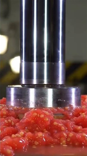 Hydraulic Press vs Tomato 🍅 | Juicy Crush #usa #usashorts