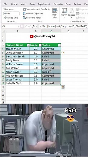 How to Make Excel Auto-Mark “Pass or Fail” Fast ✅❌