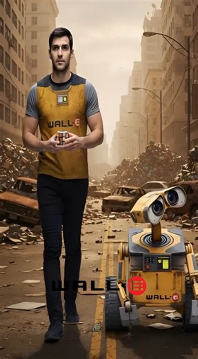 Real-Life WALL-E Found Cleaning the Earth! 🌍😳 #reallife #wall #walle