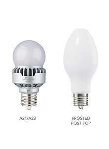 Frosted Post Top Lamps | Light Efficient Design