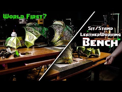 Making An Adjustable Height Leatherworking Desk