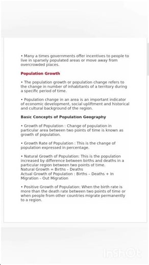 chapter 2 The world population distribution, density and growth notes