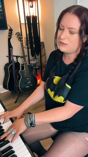 Dont stop believing by Journey. 🎹 Piano cover during my livestream. Im live most days around 3:30 ish EST. Come say hi, request a song, and enjoy some ASMR tunes and @Nylons ROCK try ons. 💋 #pianocover #livestream #tryons #singinggirl #musicgirl #hosieryblogger #VoiceEffects #rippedtights