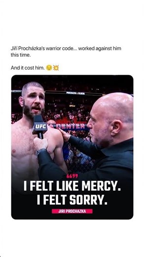 Jiri Prochazka's Warrior Code COST Him The Fight! 😔