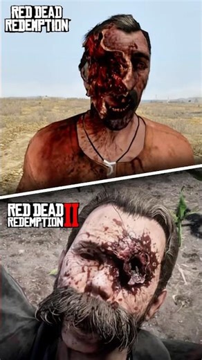 RDR1 Vs RDR2 - Blood Effect — #shorts #reddeadredemption #rdr2 #comparison