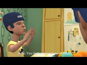 Drawing Jeffy forces Jeffy to eat green beans again/grounded