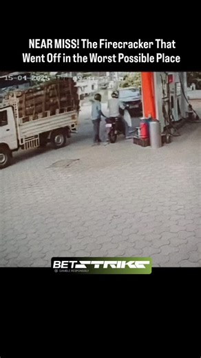 Pure chaos in a split second. 🤯 A firecracker detonates right beside a fuel pump, and the entire station freezes for a heartbeat. That crack, that flash—everybody knew this could’ve gone horribly, horribly wrong. Watch how instinct kicks in. People sprint. Others dive for cover. You can almost feel the adrenaline punching through the screen. This was way too close for comfort… How would YOU react? Drop a 😱 if your heart stopped for a moment. For more insane real-world close calls and explosive