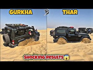Mahindra Thar vs Force Gurkha self recovery battle | Desert off-road ‪@DCVExpeditions‬