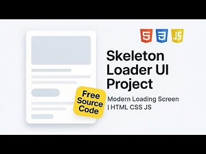 Loading Skeleton || 48-Loading-Skeleton || Free Source Code || Web Dev Projects