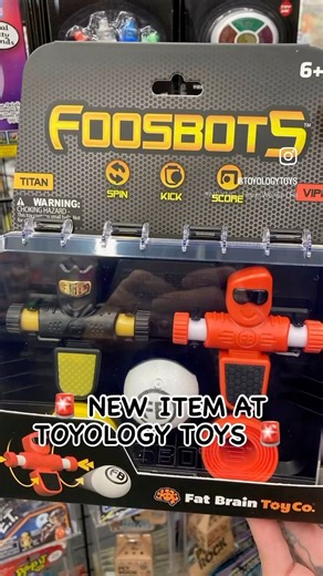 Toyology Toys What’s NEW Wednesday are FOOSBOTS by Fat Brain Toys !...