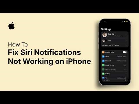 How to Fix Siri Notifications Not Working on iPhone