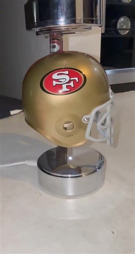 Floating San Francisco 49er Helmet