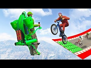 JETPACK VS BMX SMASH! (GTA 5 Funny Moments)