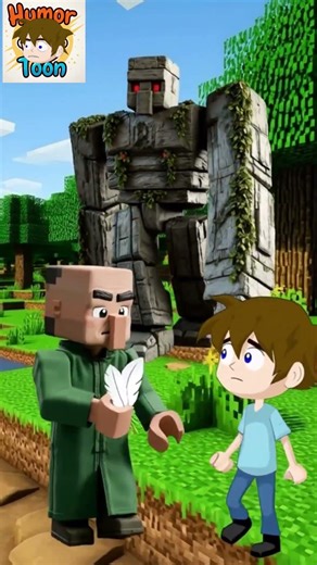 Steve Sells Items to a Villager 🧑‍🌾💎 #minecraft #aianimation