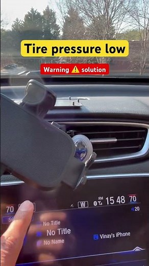 Tire pressure low Fix Honda CRV