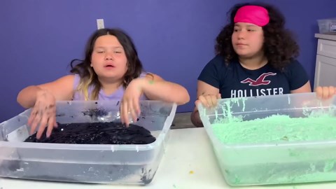 Izzy CHEATED!!! Blindfolded Slime Challenge! Part 6