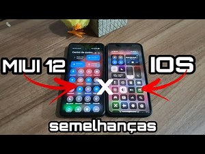 MIUI 12 VS IOS !! algumas semelhanças.