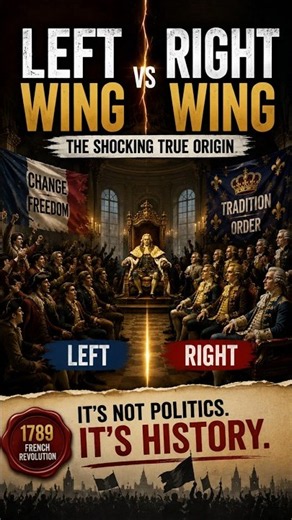 LEFT WING vs RIGHT WING: The Shocking Origin of These Political Terms #historyfacts #didyouknow