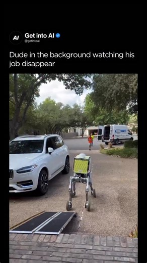 Artificial Intelligence | AI on Instagram: "Veho’s New Delivery Robot Prototype Hits the Streets 📦🤖 A new delivery-robot prototype developed by Veho in collaboration with RIVR Robotics is now being tested for autonomous last-mile deliveries, and it looks straight out of the future. The machine features four jointed legs with wheels, allowing it to glide over sidewalks, curbs, and doorsteps while carrying a Veho-branded parcel box on its back. Currently being piloted in Austin, Texas, the robot