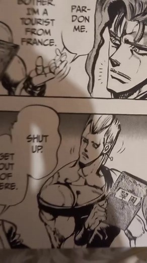 WHY IS HE LOOKING AT ME LIKE THAG HEL L HELP #jojosbizarreadventure #jjbapart3 #stardustcrusaders #jojospart3 #polnareff