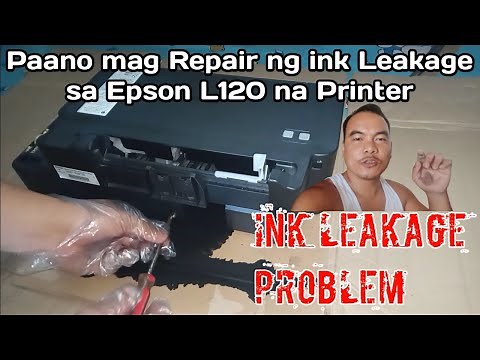 Paano mag Repair ng ink Leakage sa Epson L120 Printer | Ink Leakage Problem | Waste ink Pad Cleaning