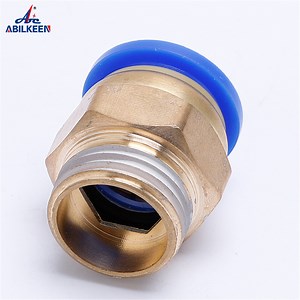 [Hot Item] Straight Male PC One Touch Push to Connect Fitting, Tube to Thread Connector, Brass Fittings