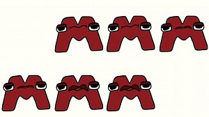 新的英文字母表M说M百万次！