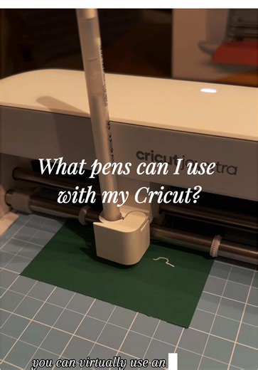 You can make almost any type of pen work with your cricut! Use adapters or even wrap it around with some washy tape to get the right fit. Note: The cricket joy machines have thicker pens than the other machines.