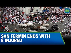 8 Injured in Final Bull Run at Spain’s San Fermin Festival | Pamplona Chaos