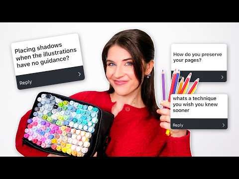 I Answered Your MOST ASKED Coloring Questions (Shading, Blending & More)