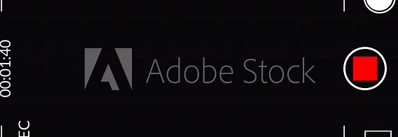 Video camera frame recorder screen overlay on a transparent background, Recording camera screen interface , Camera recording screen overlay with alpha channel in 4k.