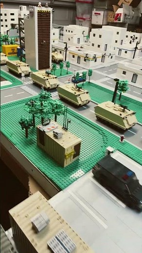 Lego reserve Army Company equipped with M1 13sA4. Heading out. ￼