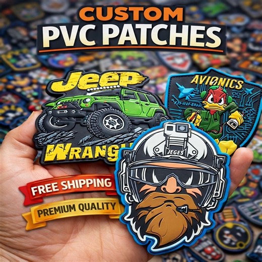 Custom PVC Rubber Patch: Personalized Logo Velcro Badge Tactical Gear, Backpacks, Military, Biker Branding - Etsy