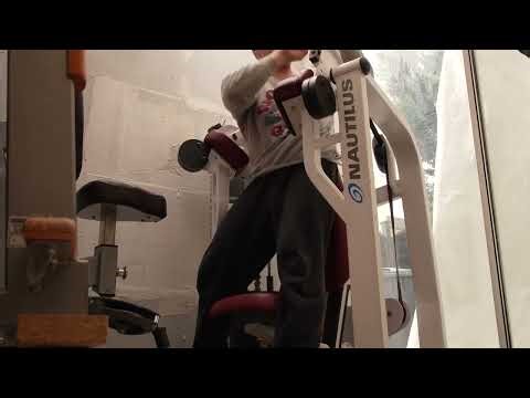 Triceps extensions on Nautilus Nitro machine