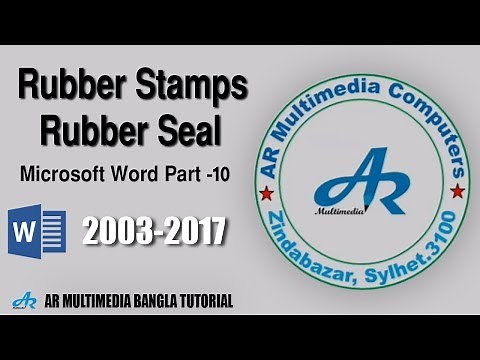 How to create Rubber Stamps in Microsoft Word 2010|MS Word Rubber Seal|Microsoft Word Part-10