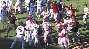 63K views · 496 reactions | FULL VIDEO: Benches cleared at Whataburger Field as the Corpus Christi Hooks and Frisco Roughriders fight after Hooks DH Danry Vasquez was hit by a pitch in the leg by Frisco pitcher Yohander Mendez. | Sports Blitz - KIII 3 News | Facebook
