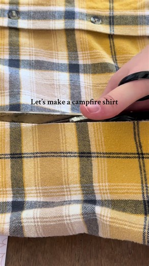 Transform Old Shirts into a Campfire Shirt