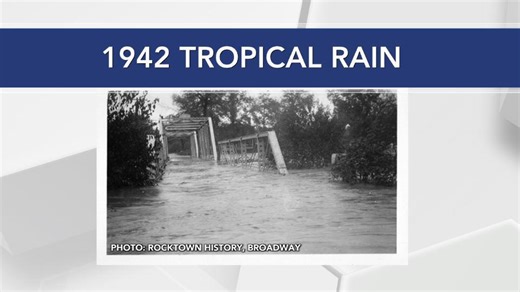 Flood of 1942 left rivers at new records and widespread flooding after tropical remnants