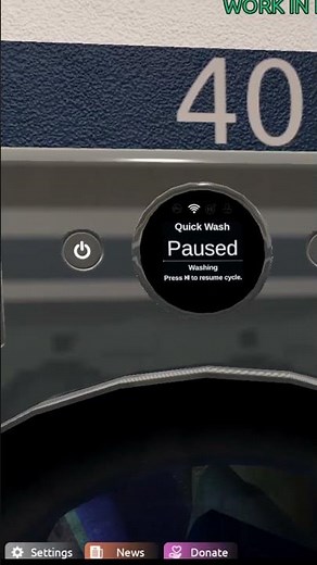 Glitch on WashWare Testing😱*washer starts by itself*#shortsvideo #shorts #laundry #washers